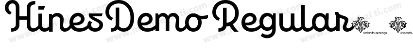 HinesDemo Regular字体转换